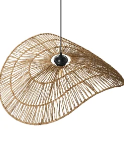 Best Beliani Lampadario YAGUEZ Iuta Naturale