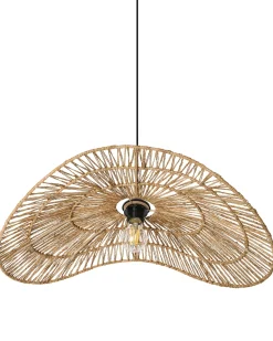 Best Beliani Lampadario YAGUEZ Iuta Naturale