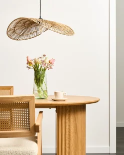 Best Beliani Lampadario YAGUEZ Iuta Naturale