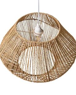 Clearance Beliani Lampadario YAMBOU Corda di carta Naturale