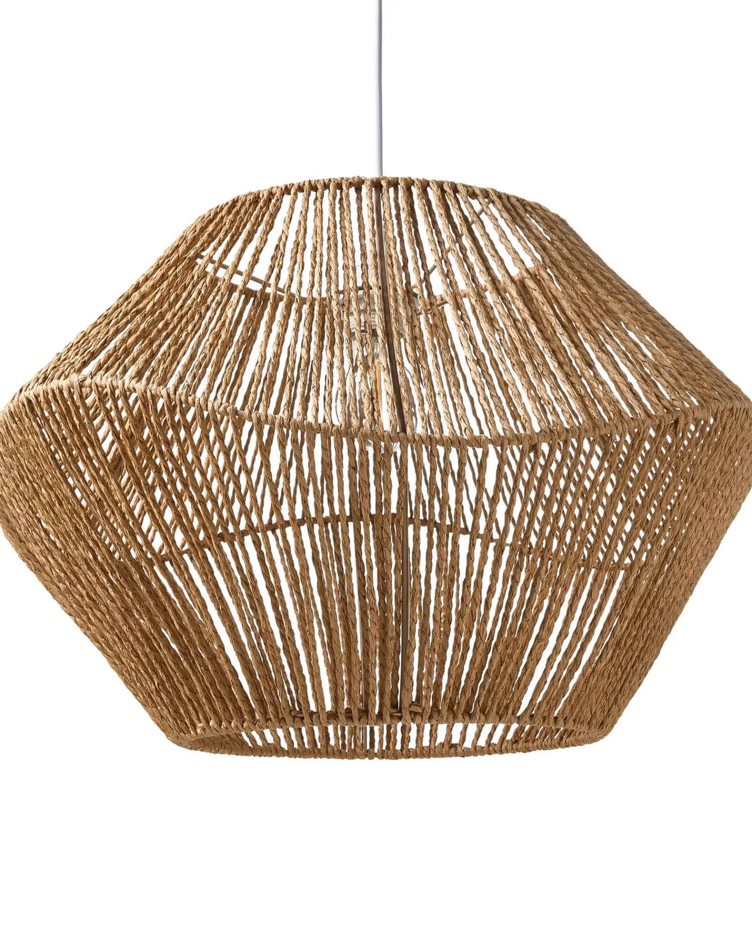 Clearance Beliani Lampadario YAMBOU Corda di carta Naturale