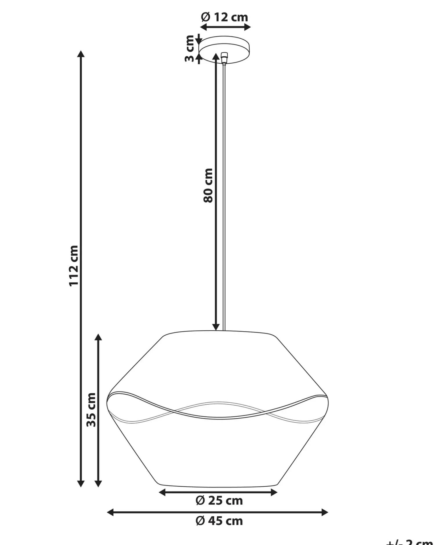 Clearance Beliani Lampadario YAMBOU Corda di carta Naturale