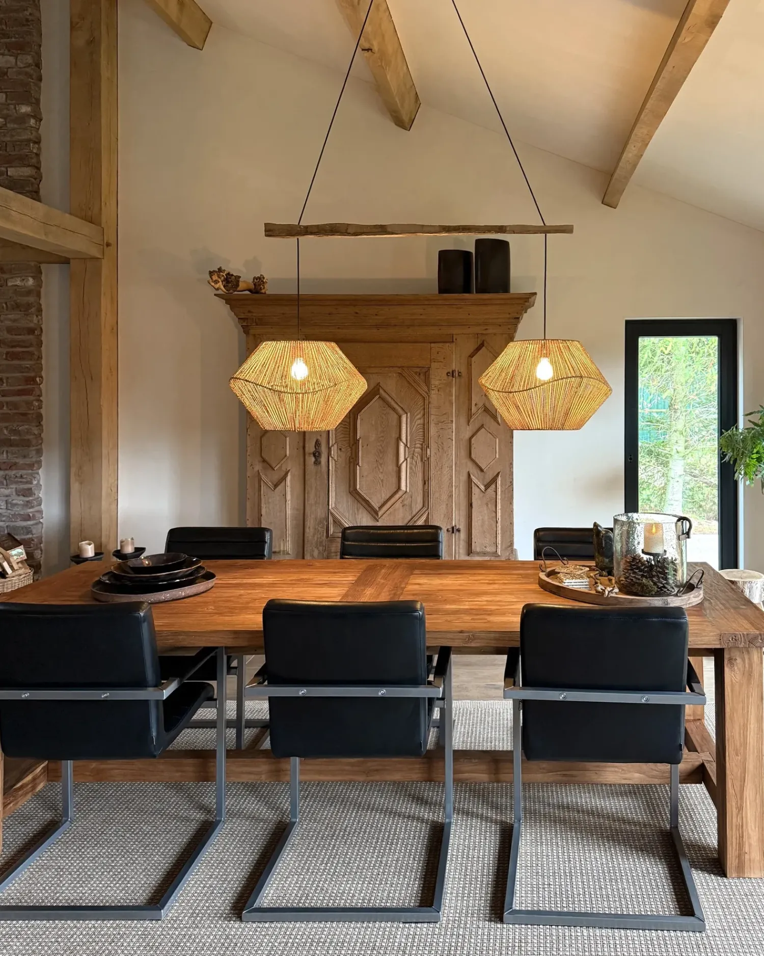 Clearance Beliani Lampadario YAMBOU Corda di carta Naturale
