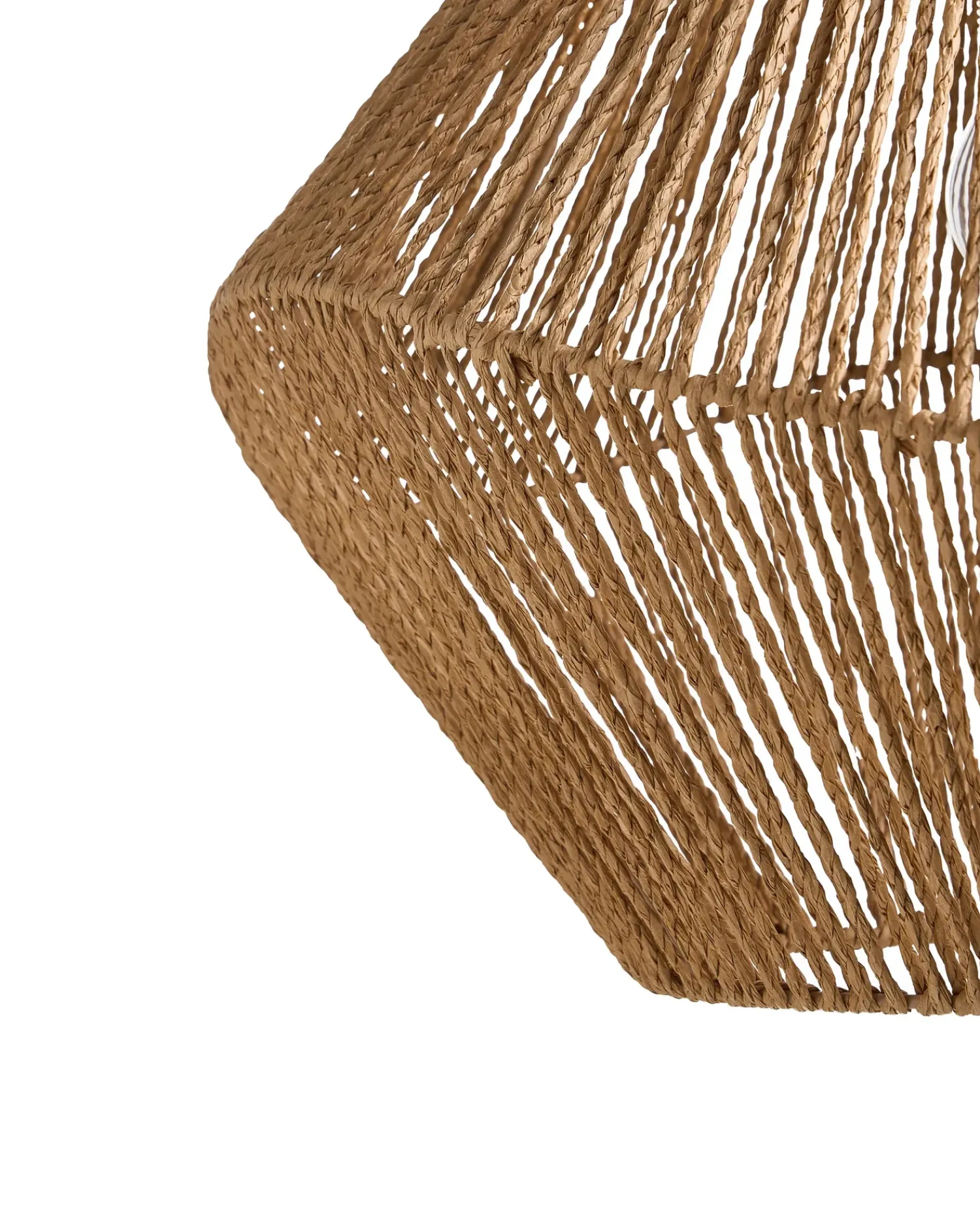 Clearance Beliani Lampadario YAMBOU Corda di carta Naturale