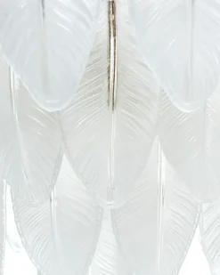 New Beliani Lampadario YAUCA Vetro Ottone Ottone Trasparente