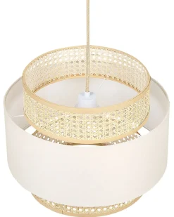 Clearance Beliani Lampadario YUMURI Rattan Beige chiaro Beige Naturale