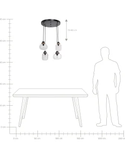 Discount Beliani Lampadario ZAYANDE Vetro Grigio chiaro Grigio Oro