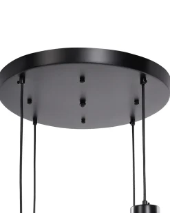 Discount Beliani Lampadario ZAYANDE Vetro Grigio chiaro Grigio Oro
