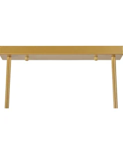 Discount Beliani Lampadario ZIKULI Metallo Oro Bianco Oro