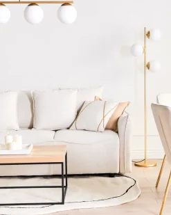 Discount Beliani Lampadario ZIKULI Metallo Oro Bianco Oro