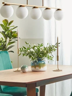 Discount Beliani Lampadario ZIKULI Metallo Oro Bianco Oro
