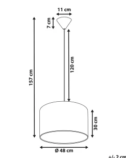 Best Beliani Lampadario ZILLER Bianco Bianco Grigio
