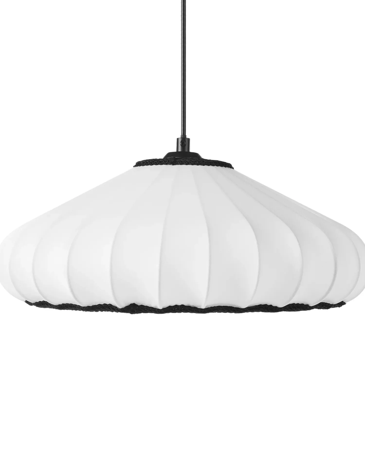 Outlet Beliani Lampadario ZULIA Materiale sintetico Bianco Bianco Nero