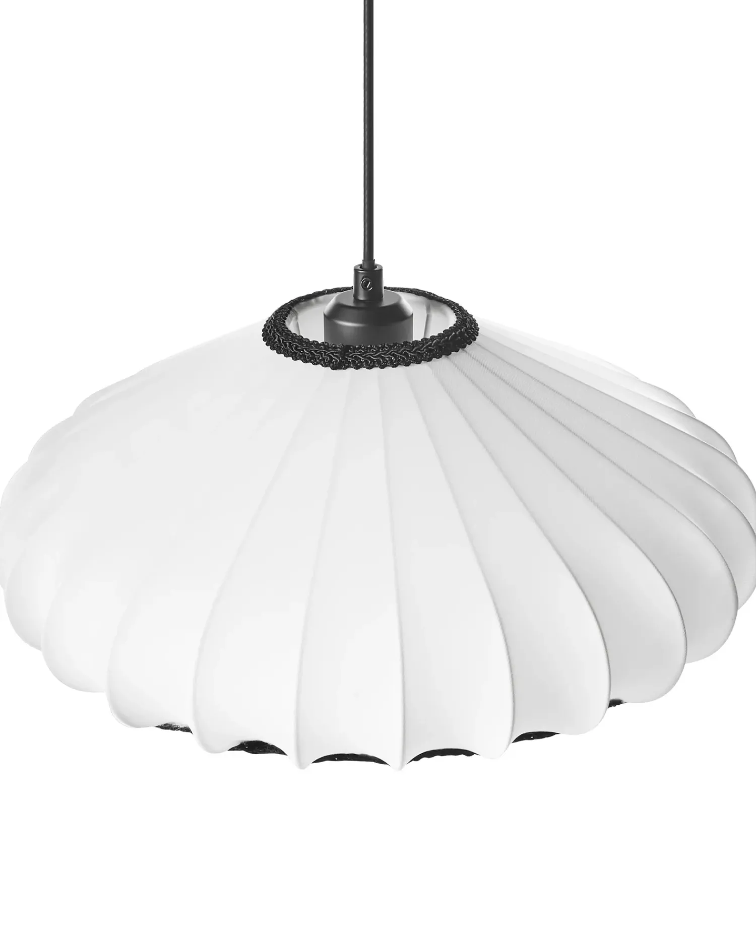 Outlet Beliani Lampadario ZULIA Materiale sintetico Bianco Bianco Nero