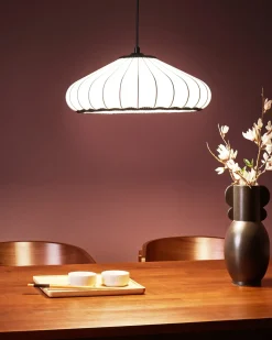 Outlet Beliani Lampadario ZULIA Materiale sintetico Bianco Bianco Nero