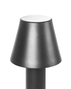 New Beliani Lampione da esterno a LED HOLMES Nero