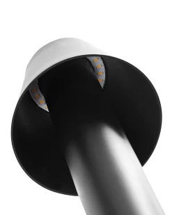 New Beliani Lampione da esterno a LED HOLMES Nero