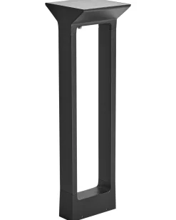 Clearance Beliani Lampione solare da giardino a LED MALDEN con sensore di movimento Nero