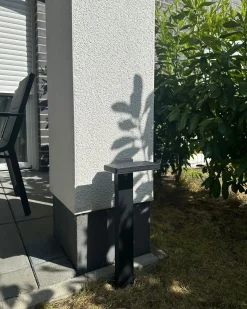 Best Beliani Lampione solare da giardino a LED POPLAR con sensore di movimento Nero