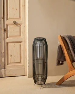 Outlet Beliani Lanterna a energia solare DONGWE 70 cm Nero