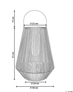 Sale Beliani Lanterna a energia solare LUSWISHI 68 cm Naturale