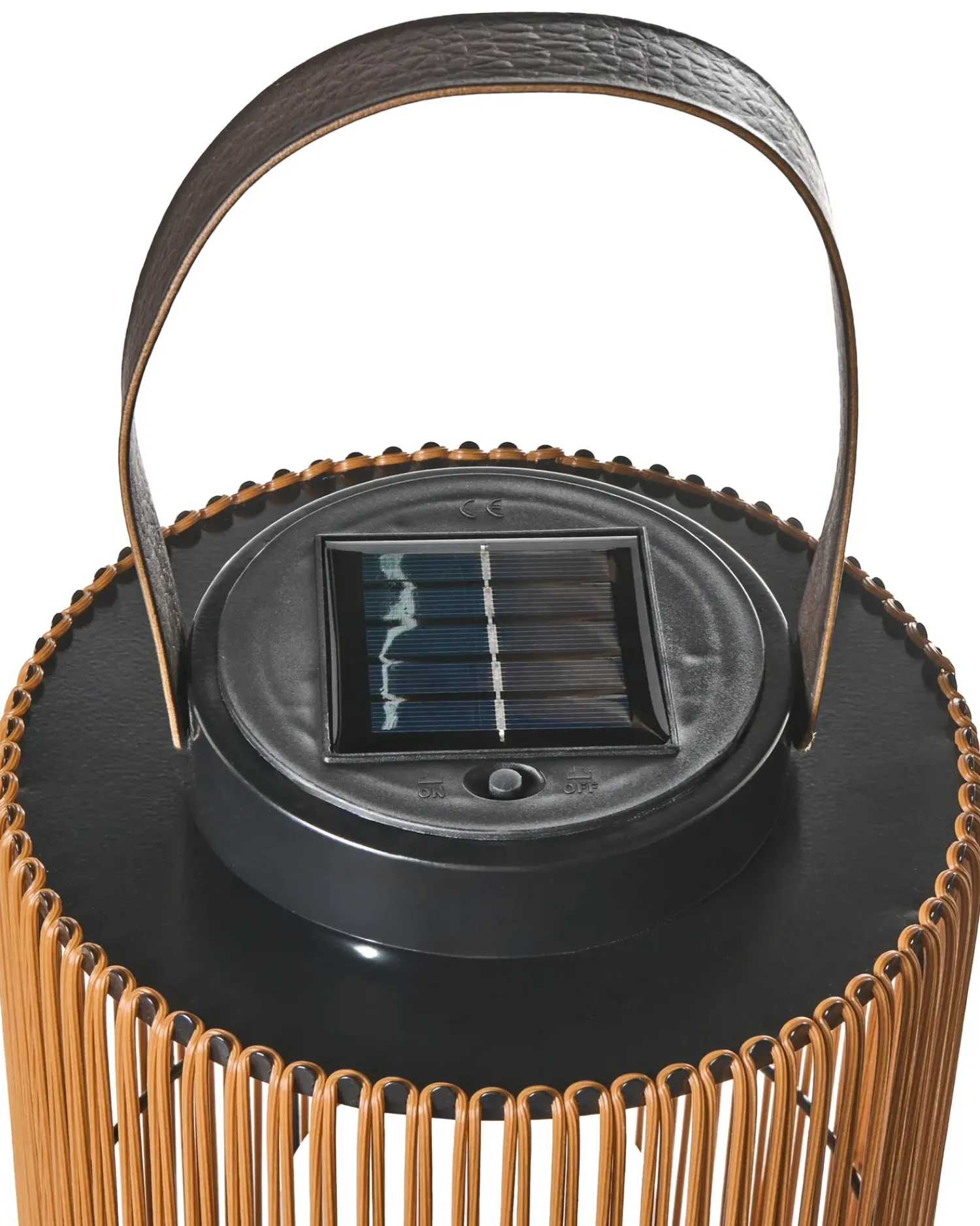 Best Beliani Lanterna a energia solare MACHILI 53 cm Marrone Marrone Nero
