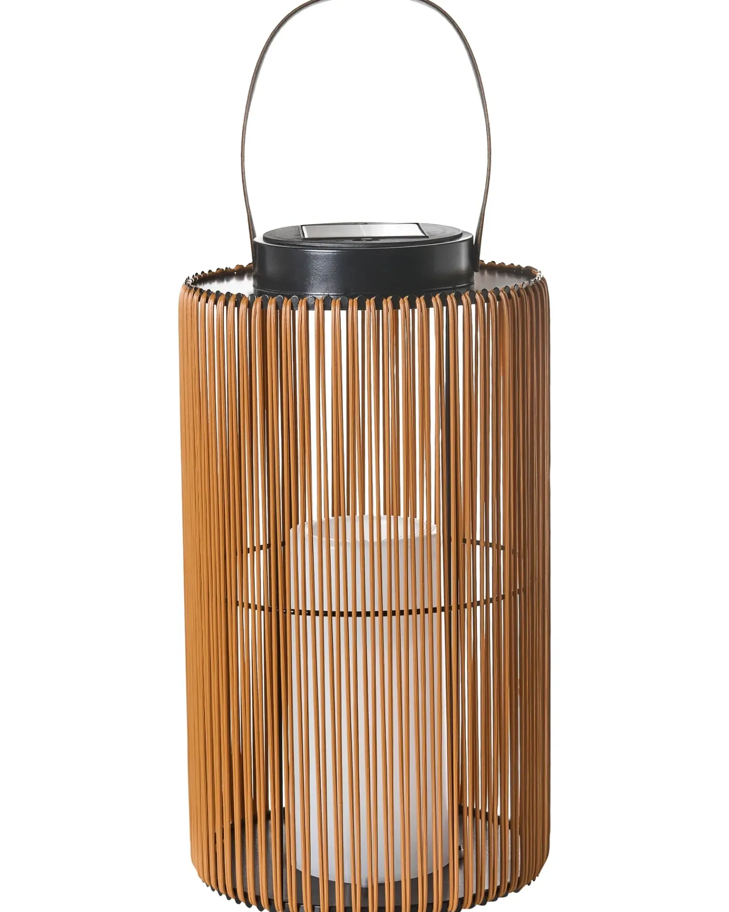 Best Beliani Lanterna a energia solare MACHILI 53 cm Marrone Marrone Nero