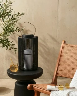 Best Beliani Lanterna a energia solare MACHILI 53 cm Nero
