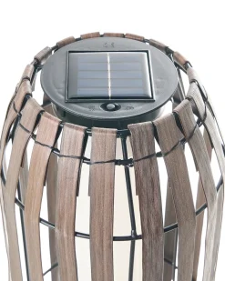 Online Beliani Lanterna a energia solare MUZIZI 69 cm Marrone scuro Marrone Nero