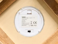 Beliani Lanterna a LED SAIMA Modello natalizio 40 cm Marrone scuro Giallo Verde Marrone