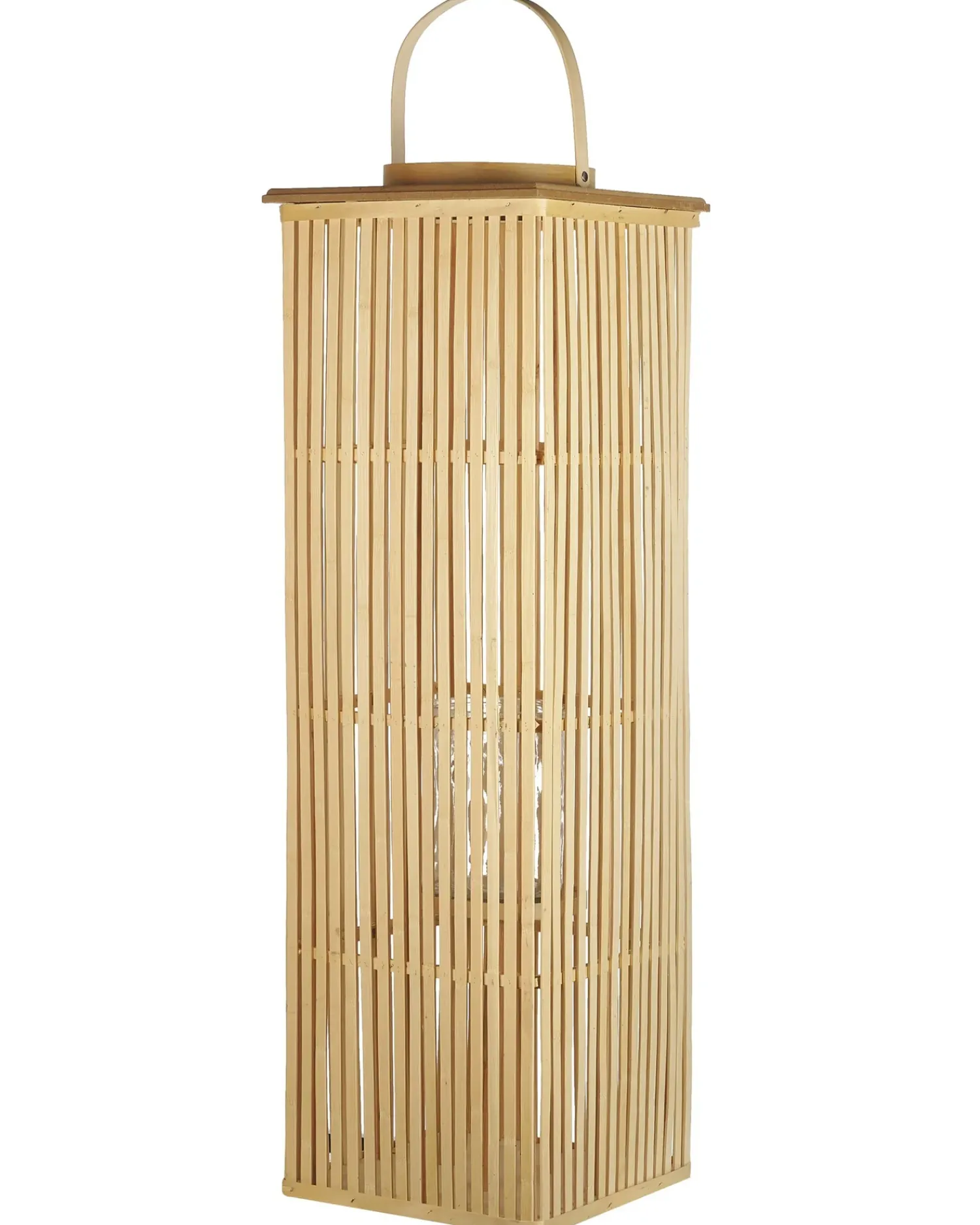 Hot Beliani Lanterna BALABAC Bambù 88 cm Marrone chiaro Naturale