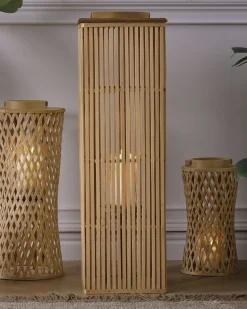 Hot Beliani Lanterna BALABAC Bambù 88 cm Marrone chiaro Naturale