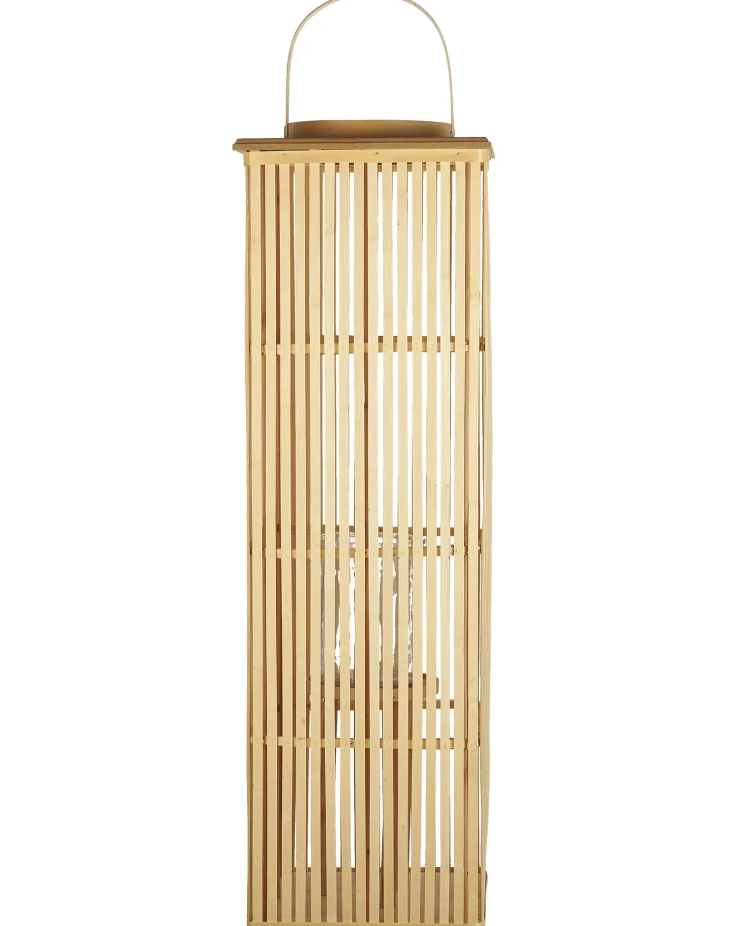 Hot Beliani Lanterna BALABAC Bambù 88 cm Marrone chiaro Naturale