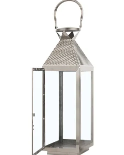 Hot Beliani Lanterna BALI Acciaio inox 55 cm Argento