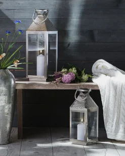 Hot Beliani Lanterna BALI Acciaio inox 55 cm Argento