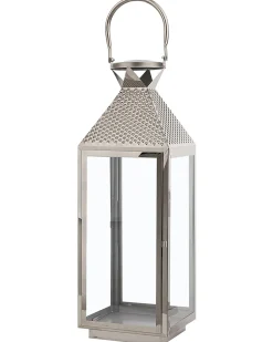 Hot Beliani Lanterna BALI Acciaio inox 55 cm Argento