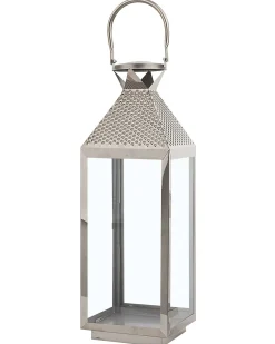 Hot Beliani Lanterna BALI Acciaio inox 55 cm Argento
