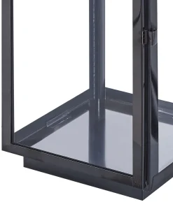 Outlet Beliani Lanterna BALI Acciaio inox 54 cm Nero