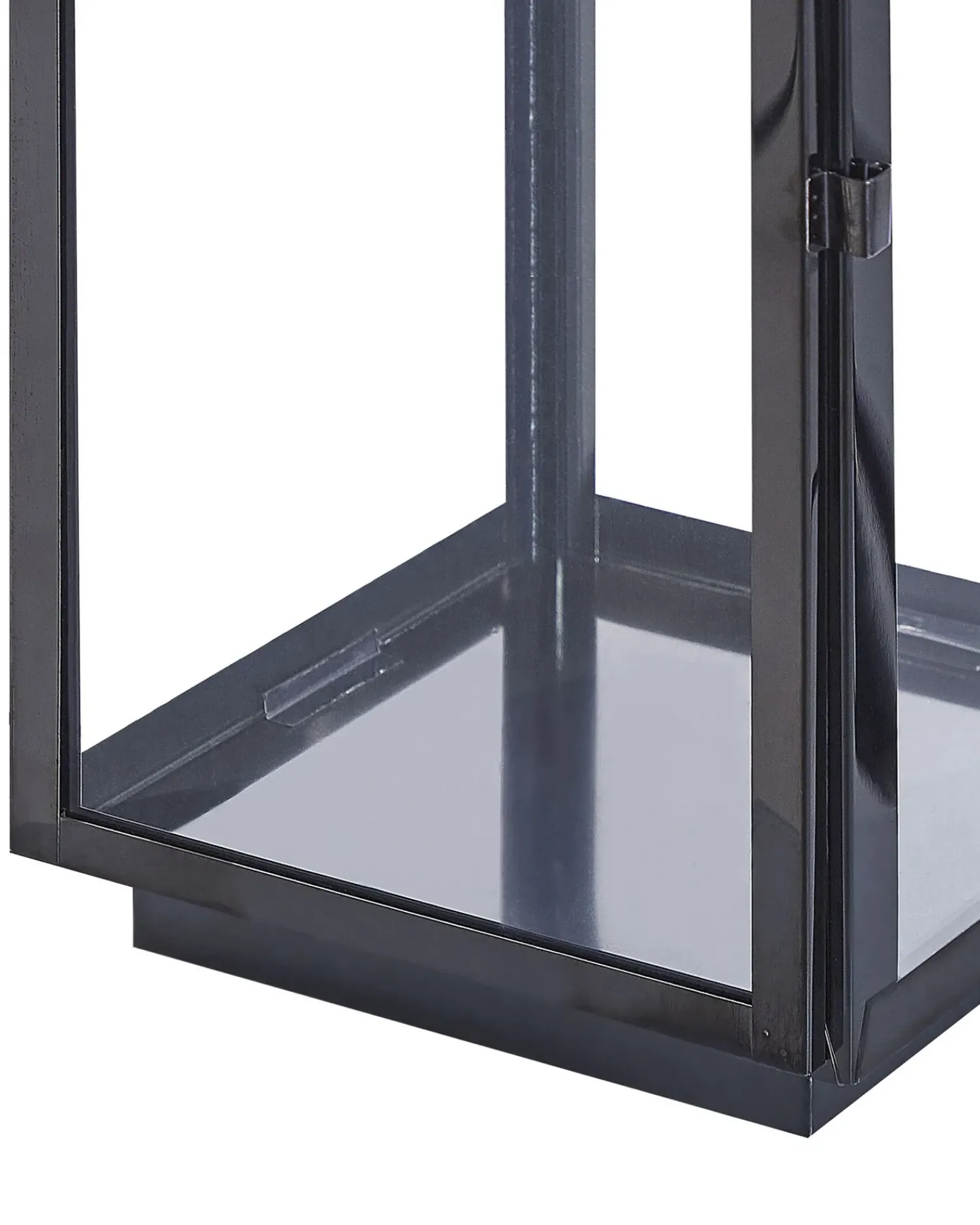 Outlet Beliani Lanterna BALI Acciaio inox 54 cm Nero
