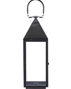 Outlet Beliani Lanterna BALI Acciaio inox 54 cm Nero