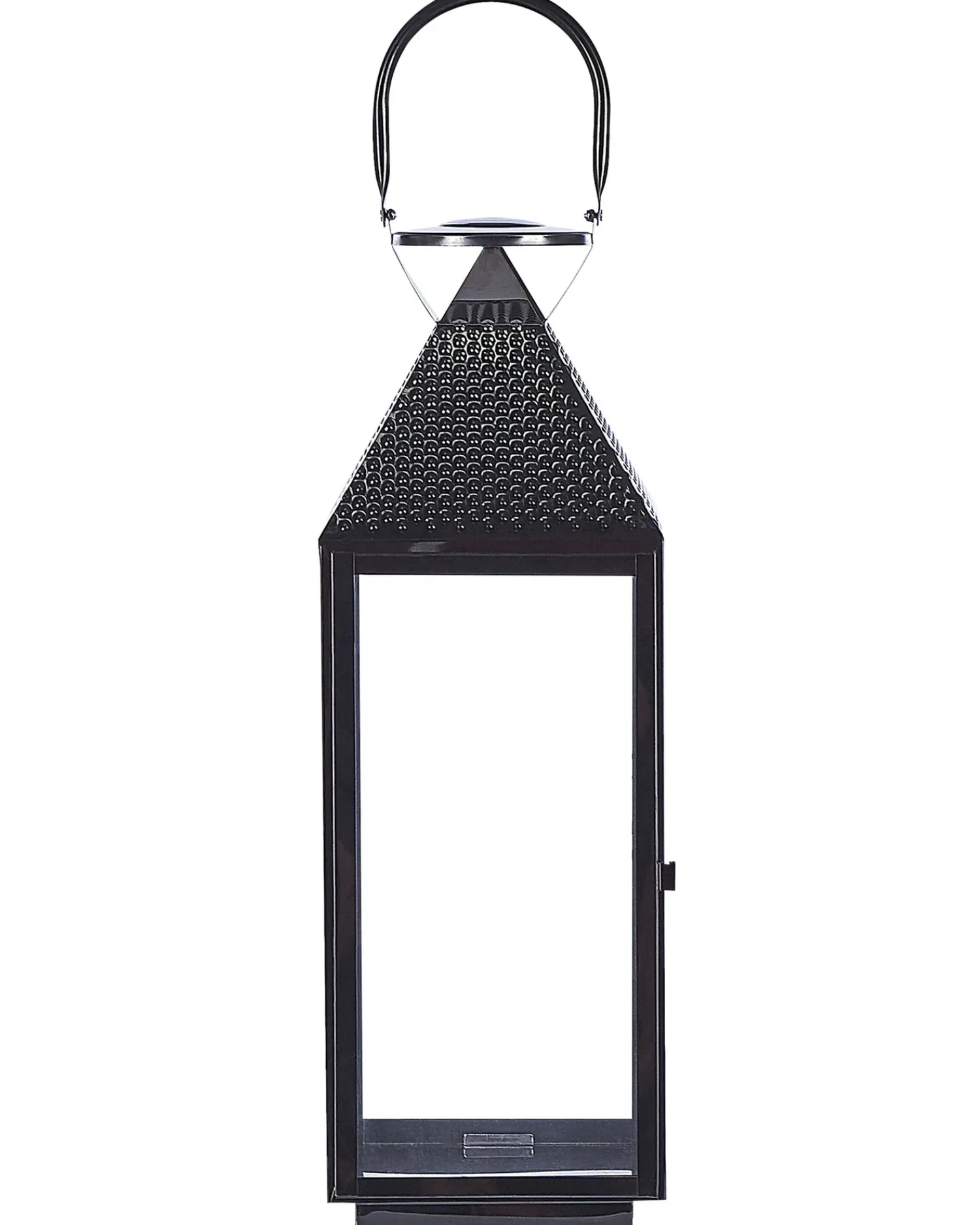 Outlet Beliani Lanterna BALI Acciaio inox 54 cm Nero