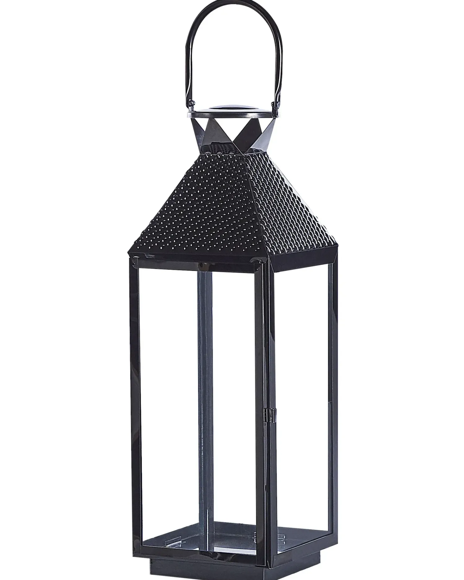 Outlet Beliani Lanterna BALI Acciaio inox 54 cm Nero