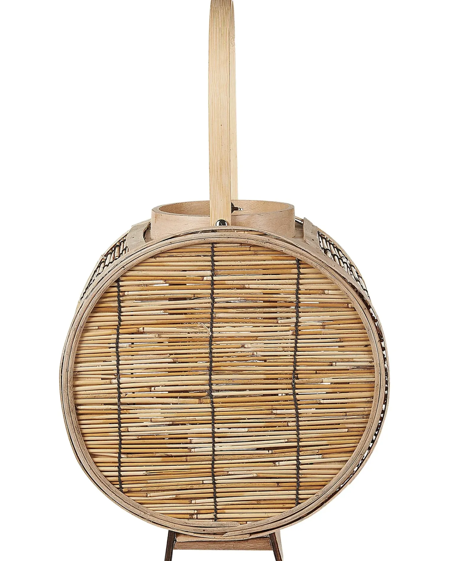 New Beliani Lanterna BISTAL Rattan 30 cm Naturale Marrone