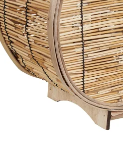 New Beliani Lanterna BISTAL Rattan 30 cm Naturale Marrone