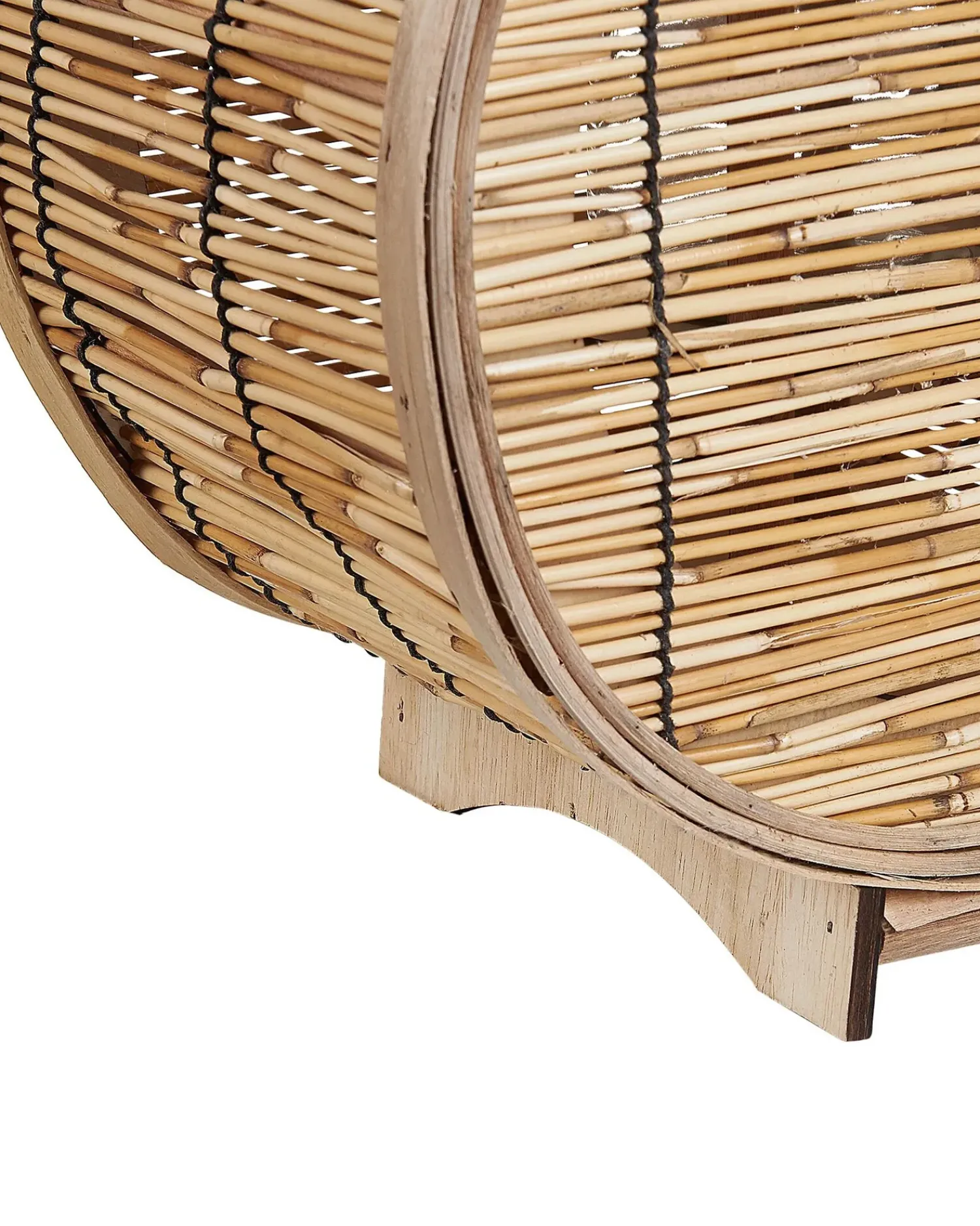 New Beliani Lanterna BISTAL Rattan 30 cm Naturale Marrone