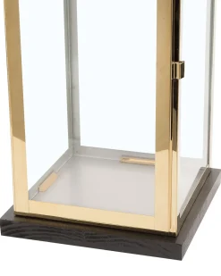 Beliani Lanterna BORNEO Metallo 41 cm Ottone Ottone Marrone