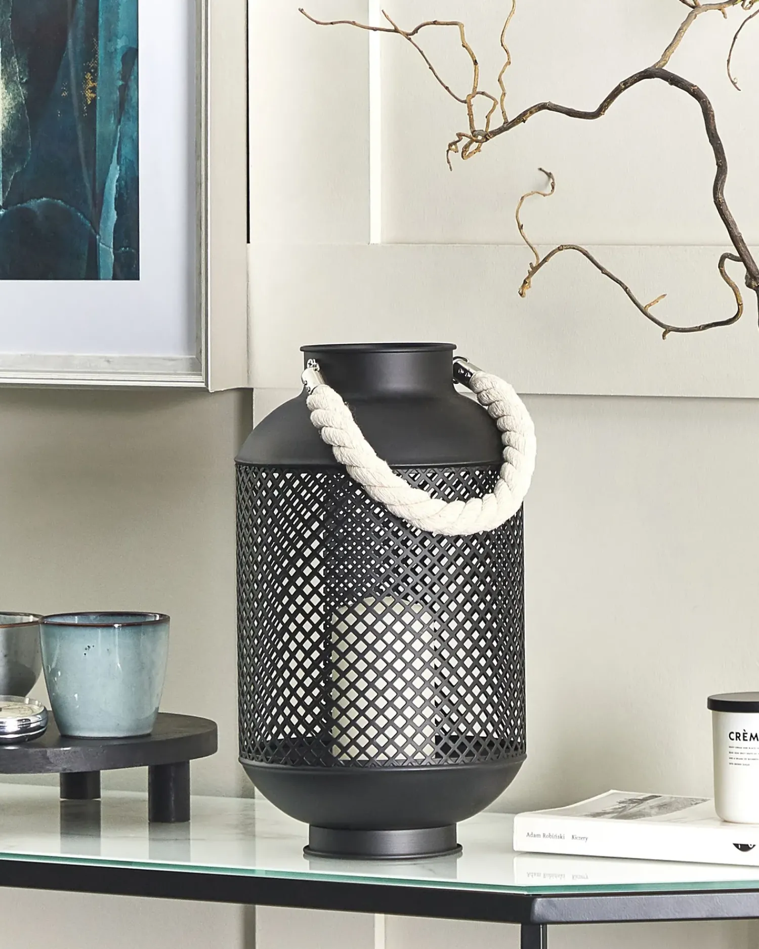Sale Beliani Lanterna CORON Metallo 34 cm Nero