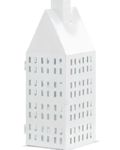 Clearance Beliani Lanterna DOLOK Metallo 40 cm Bianco