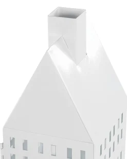 Clearance Beliani Lanterna DOLOK Metallo 40 cm Bianco