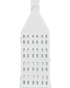 Clearance Beliani Lanterna DOLOK Metallo 40 cm Bianco